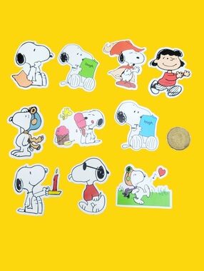 3/$20 Snoopy 10pcs Brand New Waterproof Stickers Laugh